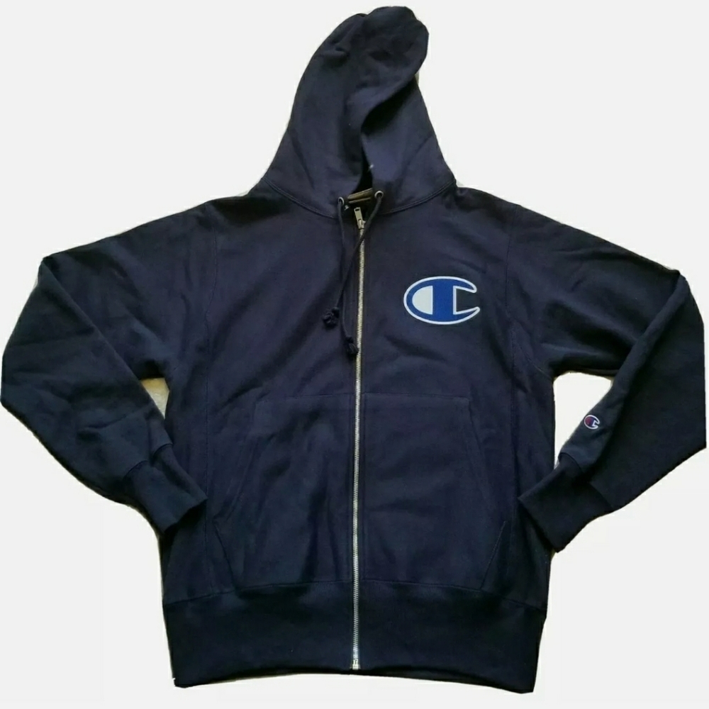 Champion Men's Reverse Weave Full-Zip Hoodie Sz S